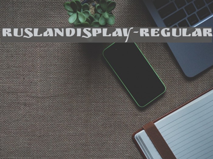 RuslanDisplay-Regular Font examples