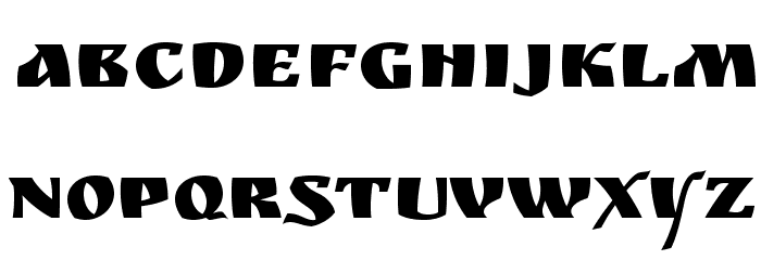 RuslanDisplay-Regular Font LOWERCASE