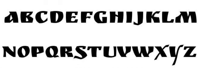 RuslanDisplay-Regular フォント 小文字