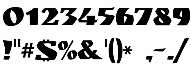 RuslanDisplay Font OTHER CHARS