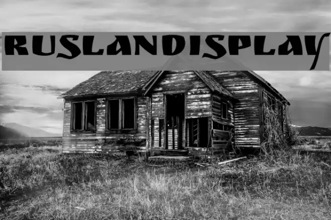 RuslanDisplay Font examples