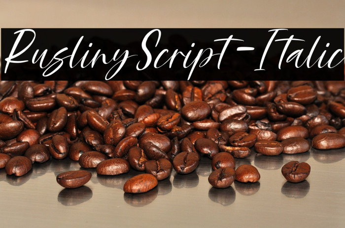 RuslinyScript-Italic Example 2