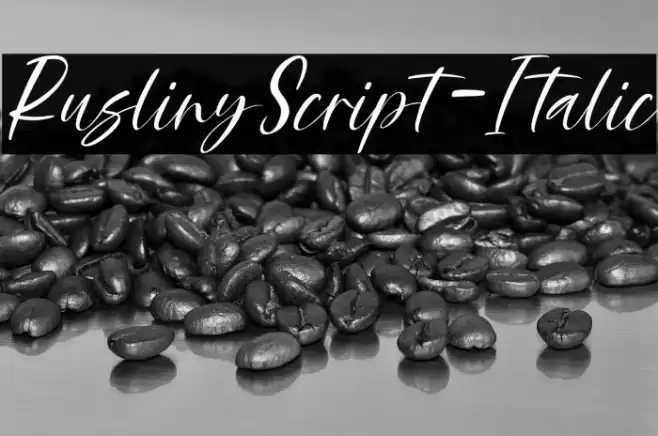 RuslinyScript-Italic Font examples
