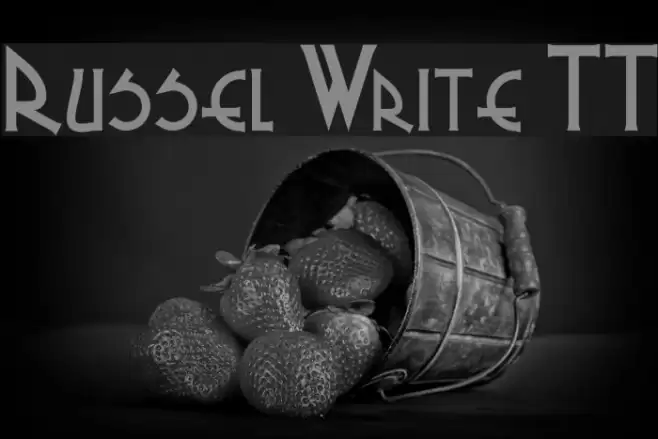 Russel Write TT Font examples