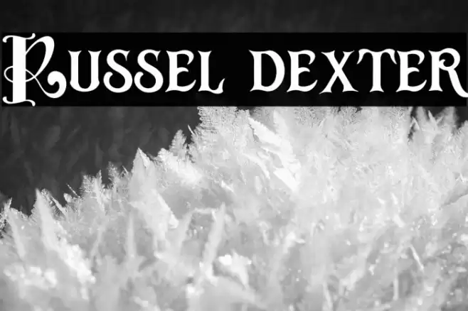Russel dexter Font examples