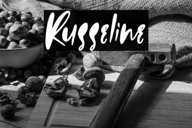 Russeline Font examples