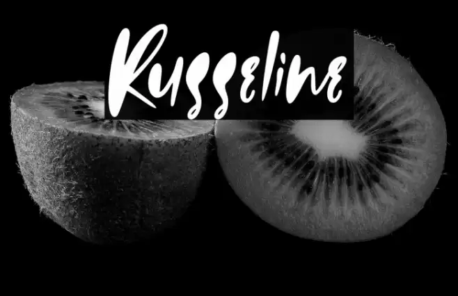 Russeline Font examples