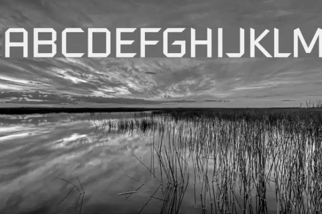 RussellSquare Font examples