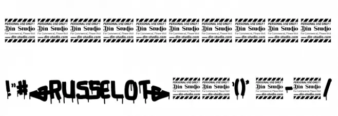 Russelot Personal Use Schriftart Anderer Schreiben