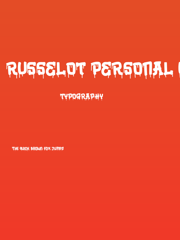 Russelot Personal Use Poster