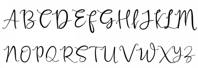 Russhell Free フォント 大文字