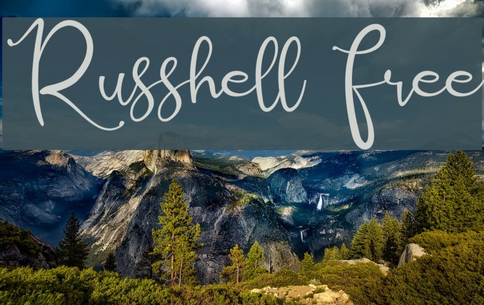 Russhell Free Font examples