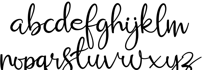 Russhell Free Font LOWERCASE