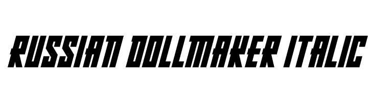 Russian Dollmaker Italic  font caratteri gratis
