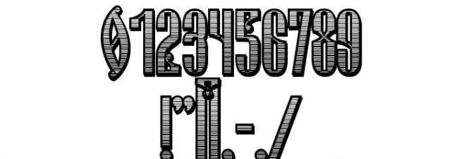 Russian Land Old  Regular Font OTHER CHARS