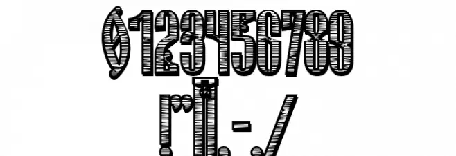 Russian Land Old Regular Font OTHER CHARS