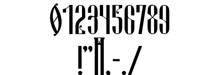 Russian Land Regular Font OTHER CHARS