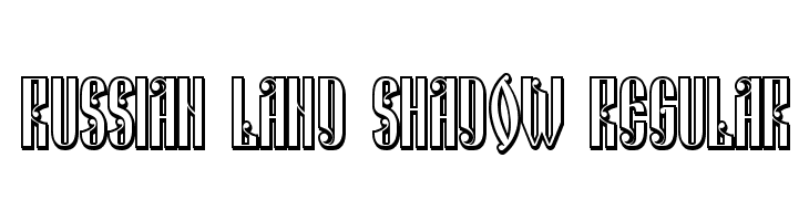 Russian Land Shadow Regular  font caratteri gratis