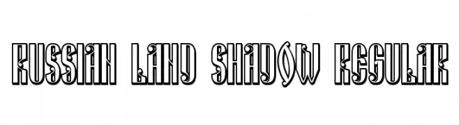 Russian Land Shadow Regular  Fuentes Gratis Descargar