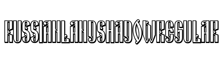 Russian Land Shadow Regular  baixar fontes gratis