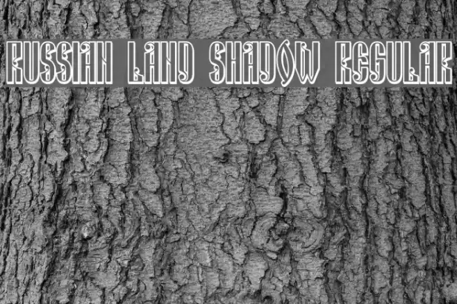 Russian Land Shadow Regular Font examples