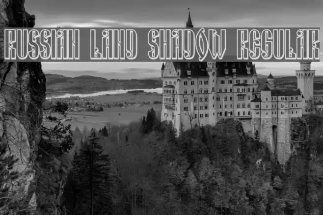 Russian Land Shadow Regular Font examples