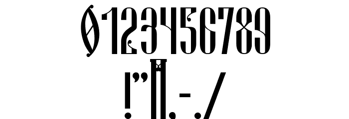 Russian Land Font OTHER CHARS