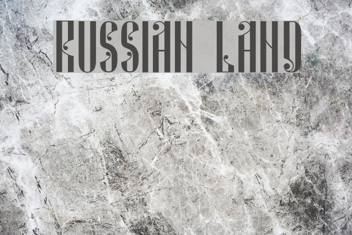 Russian Land Font examples