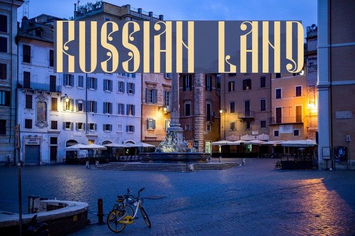 Russian Land Font examples