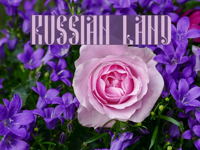 Russian Land Font examples