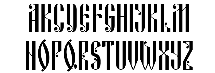 Russian Land Font LOWERCASE