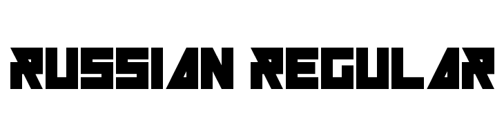 Russian Regular  Frei Schriftart Herunterladen