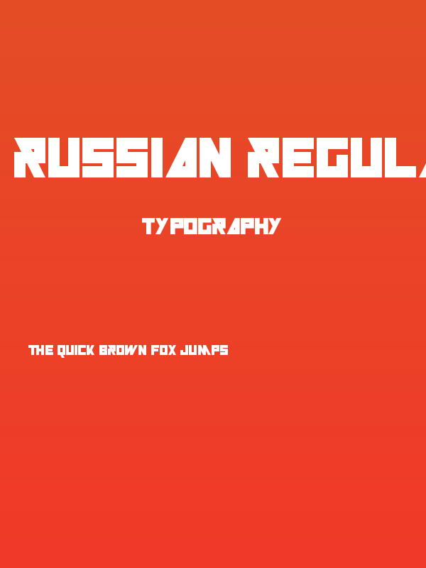 Russian Regular Poster
