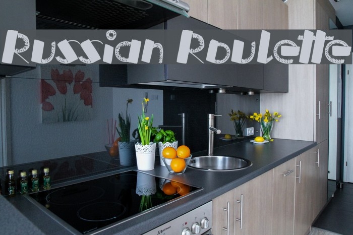 Russian Roulette Font examples