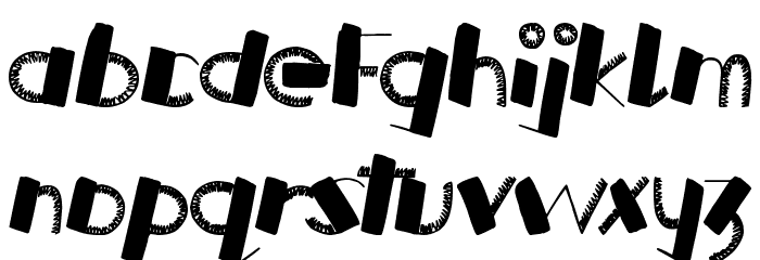 Russian Roulette Font LOWERCASE
