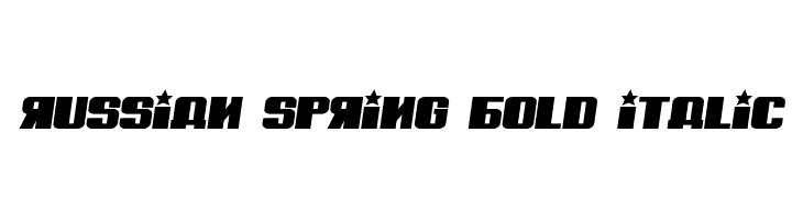 Russian Spring Bold Italic  les polices de caractères gratuit tlcharger