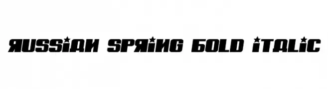Russian Spring Bold Italic  Fuentes Gratis Descargar