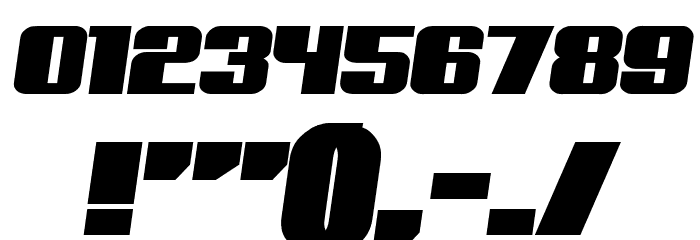 Russian Spring Bold Italic Font OTHER CHARS
