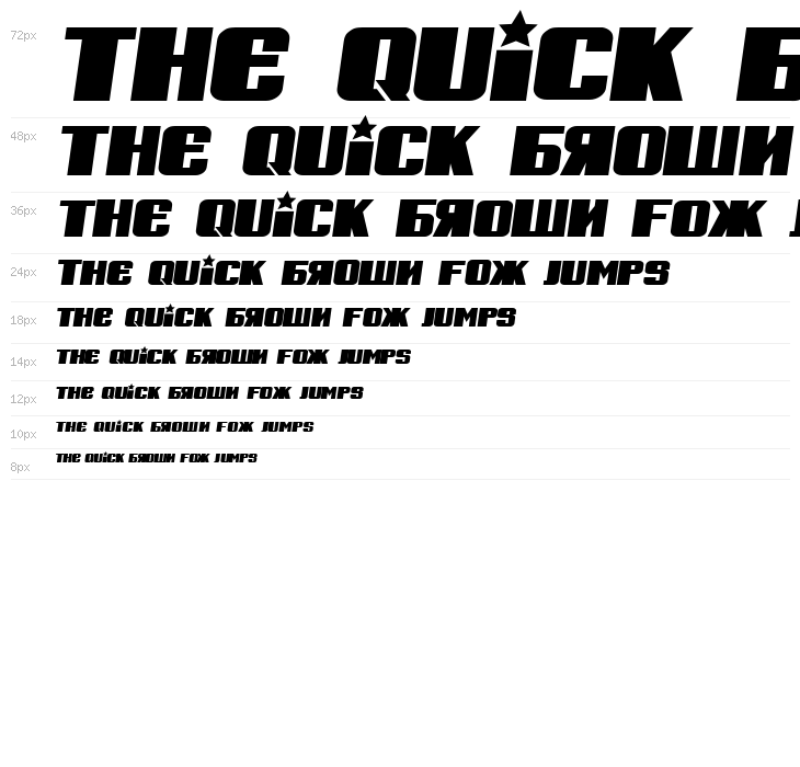 Russian Spring Bold Italic Waterfall