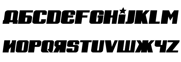 Russian Spring Bold Italic Font LOWERCASE