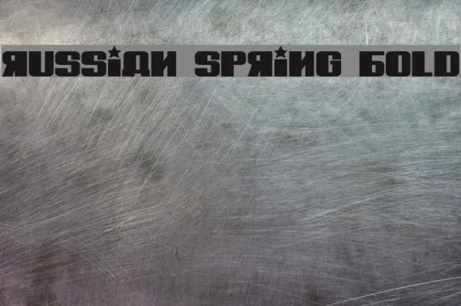 Russian Spring Bold Example 2