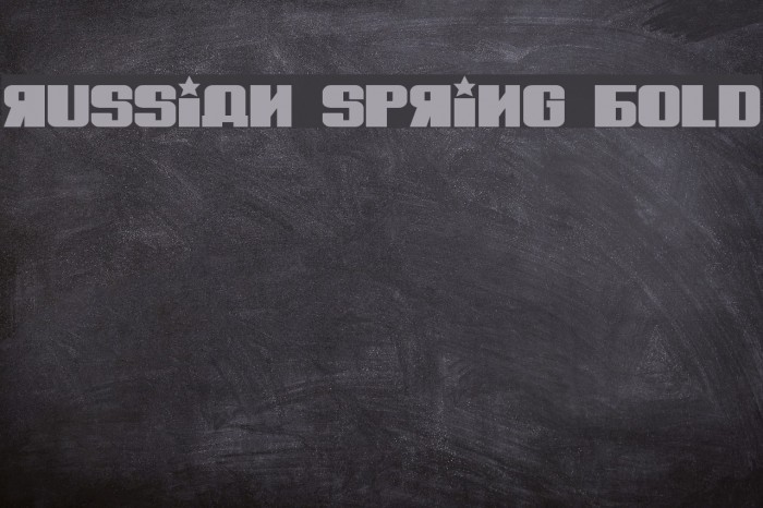 Russian Spring Bold Font examples