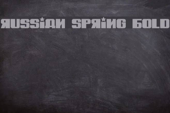 Russian Spring Bold Example 3