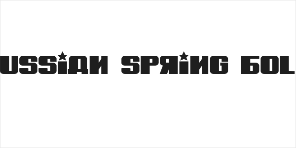 Russian Spring Bold Logo