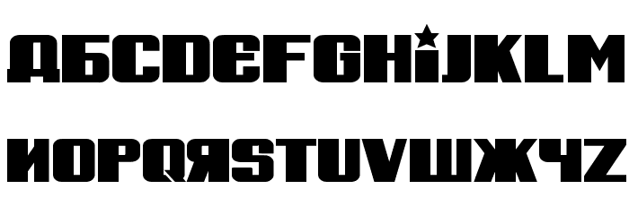 Russian Spring Bold Font LOWERCASE
