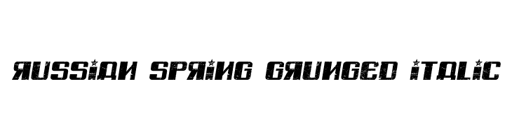 Russian Spring Grunged Italic  नि: शुल्क फ़ॉन्ट्स डाउनलोड