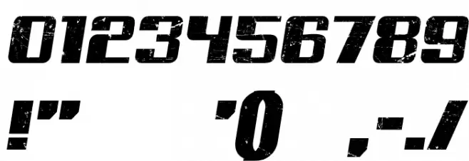 Russian Spring Grunged Italic Font OTHER CHARS