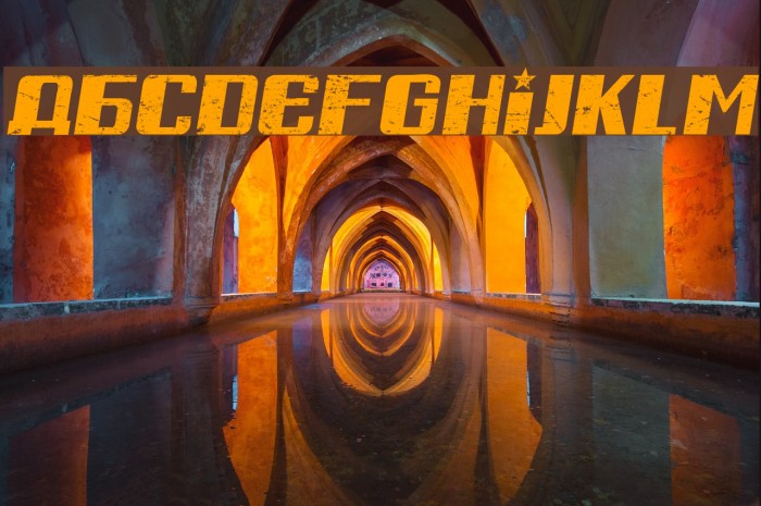 Russian Spring Grunged Italic Example 1