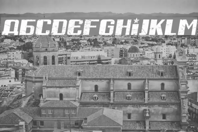 Russian Spring Grunged Italic Font examples