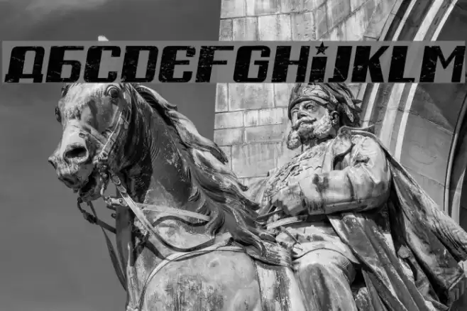 Russian Spring Grunged Italic Font examples